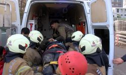 İnşaat işçisi düştüğü çukurdan yaralı olarak çıkarıldı