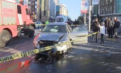 Şişli'de otomobil yayalara çarptı: 5 kişi yaralandı
