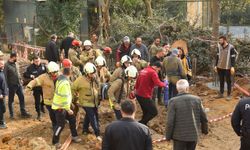 Kadıköy'de inşaat alanındaki çukura düşen işçi kurtarıldı