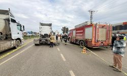 TIR ile motosiklet çarpıştı; anne ile bebeği öldü, 3 yaralı