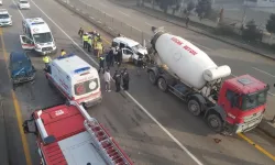 Ankara'da yoğun siste 2 kaza, 5 yaralı