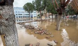 Aydın İncirliova'da sağanak nedeniyle yollar göle döndü