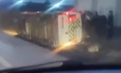 Ankara'da servis aracı yan yattı! Çok sayıda yaralı var