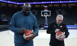 Erdoğan, eski NBA oyuncusu Shaquille O'Neal ile bir araya geldi