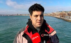 Sosyal medyada canlı yayın yaparken denize atlayan kadını kurtardı