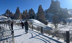 Kapadokya beyaza büründü