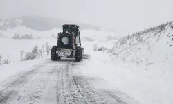 Amasya’da 77 köy yolu kardan kapalı