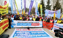 Kamu emekçileri, ülke genelinde iş bırakma eylemi yaptı