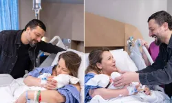 Ünlü çift bebeklerine kavuştu: Koydukları isim dikkat çekti