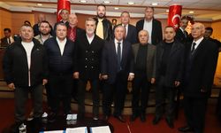 Mehmet Ali Okumuş, mermerciler odasında güven tazeledi