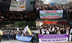 Birçok kentte Halep protestosu: ‘Rojava teslim alınamaz!’