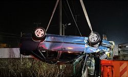 Çaya düşen otomobildeki baba ve oğlu hayatını kaybetti