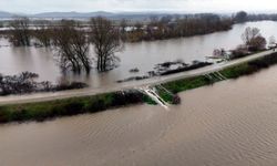 Edirne'de debisi artan Tunca'da 'kırmızı', Meriç'te 'turuncu' alarm verildi