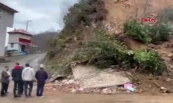 Rize’de heyelan; 1 ev toprak altında kaldı