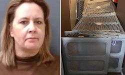 Evlat edindiği çocukları kafese kapattı!