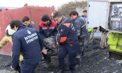 5 metre derinlikte yaralanıp mahsur kalan işçi kurtarıldı