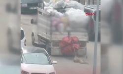 Ankara'da kamyonete bağlanarak sürüklenen köpek kurtarıldı