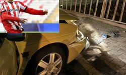 Sivasspor'un yıldızı trafik kazası yaptı!