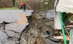 Ordu'da heyelan: 2 ev ve 1 spor tesisi yıkıldı