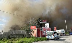 Sakarya'da şekerleme fabrikasında yangın