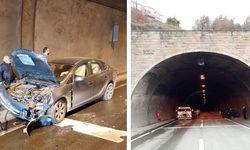 Tünelde 4 araç, zincirleme kazaya karıştı: 3 yaralı
