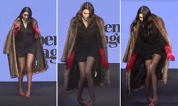 Manken Eylem Aytaş podyumda zor anlar yaşadı