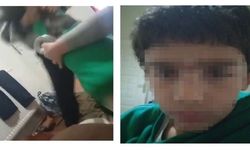 Üvey babanın, 9 yaşındaki çocuğa şiddeti kamerada