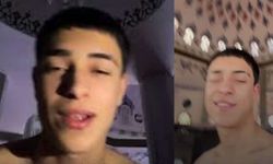 Camide çıplak video çekti, gözaltına alındı