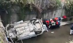 Hafif ticari araç dereye uçtu; 3 ölü, 2 yaralı