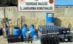 Çiftlik evinde silah, sahte içki, uyuşturucu ele geçirildi