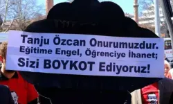 Bolu'da 'Tanju Özcan' protestosu: Zincir marketlere siyah çelenk bıraktılar