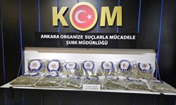 Ankara'da 25 kilo skunk ele geçirildi; 2 gözaltı