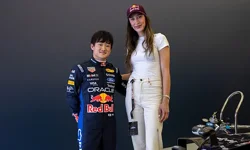 Milli voleybolcu Hande Baladın, F1 pilotu Yuki Tsunoda ile bir araya geldi