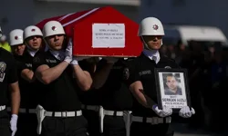 İzmir'deki kazada şehit olan polis memuru için tören düzenlendi