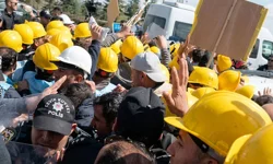 Enerji Bakanlığı’na yürümek isteyen madencilere polis engeli: 2 gözaltı!