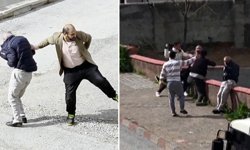 Tekerlekli sandalyedeki babasına vurunca, mahalledeki gençler tarafından dövüldü!
