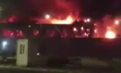 Ankara Sincan'da fabrika yangını