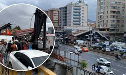 Ankara'da damperi açık kalan kamyon üst geçidi yıktı: 3 yaralı
