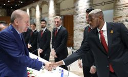 Şampiyon Galatasaray, Cumhurbaşkanı Erdoğan'ı ziyaret etti