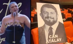 Afife Tiyatro Ödülleri'ndeki ödülünü tutuklu Can Atalay’a ithaf etti