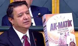 Mahmut Arıkan kürsüye 'AK-MATİK deterjanı' ile çıktı: 'Siyasi lekelere kesin çözüm'