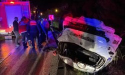 Kütahya’da otomobil takla attı: 4 yaralı