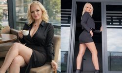 Kadın spikerin mini etekli paylaşımları gündem oldu!