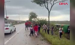 Yolcu otobüsü devrildi: Çok sayıda yaralı hastaneye kaldırıldı