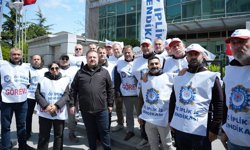 Rafi Ay grev alanında konuştu: Bu mücadele sonuna kadar sürecek