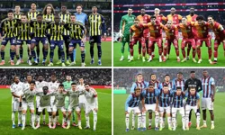 Süper Lig'de unutulmaz gece: İşte 4 büyüklerin ilk 11'leri