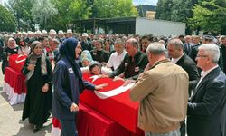 Çorlu'da şehit olan iki polis memuru son yolculuğuna uğurlandı