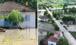 Tokat'ta Kelkit Çayı taştı, 70 köy evi tahliye edildi