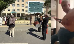 Boşanma sonrası adliye önünde davullu kutlamaya eski eşten bağlamalı yanıt