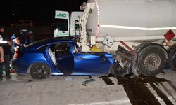 Tankerle çarpışan otomobildeki baba öldü, 2 çocuğu yaralandı